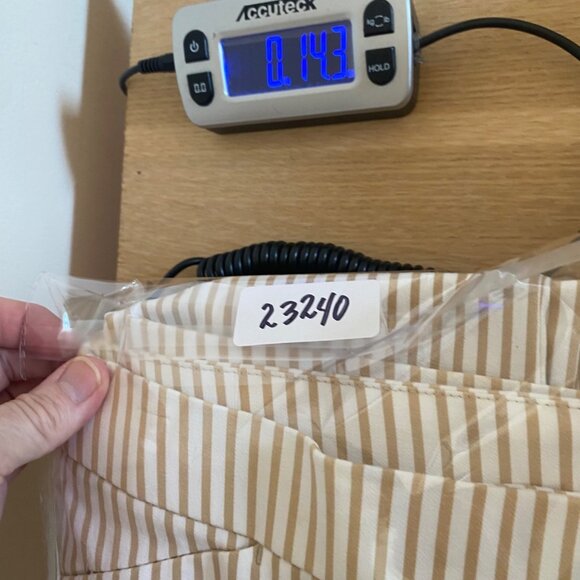 Chicos Pants Womens 00 US 2 Beige Stripe Straight Leg Stretch Office Career Work - Picture 11 of 11